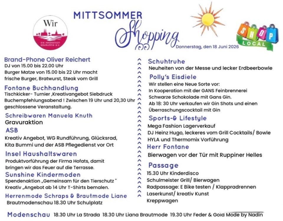 Mittsommershopping
