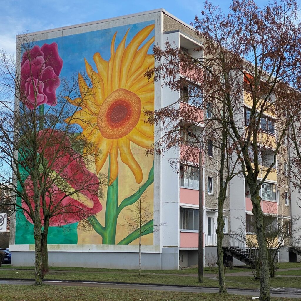 Wandbild von Rupprecht Matthies, Heinrich-Rau-Straße, Foto Uta Bartsch